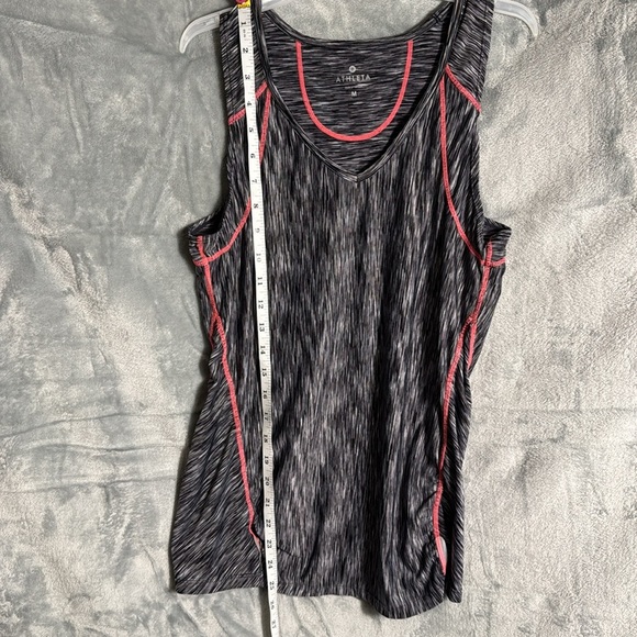Athleta breathe active ruched tank women’s athleta tank size medium zip‎ pocket - Picture 7 of 8